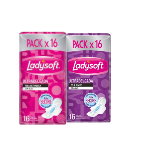 LADYSOFT PACK 16 UNID ULTRA DELGADA