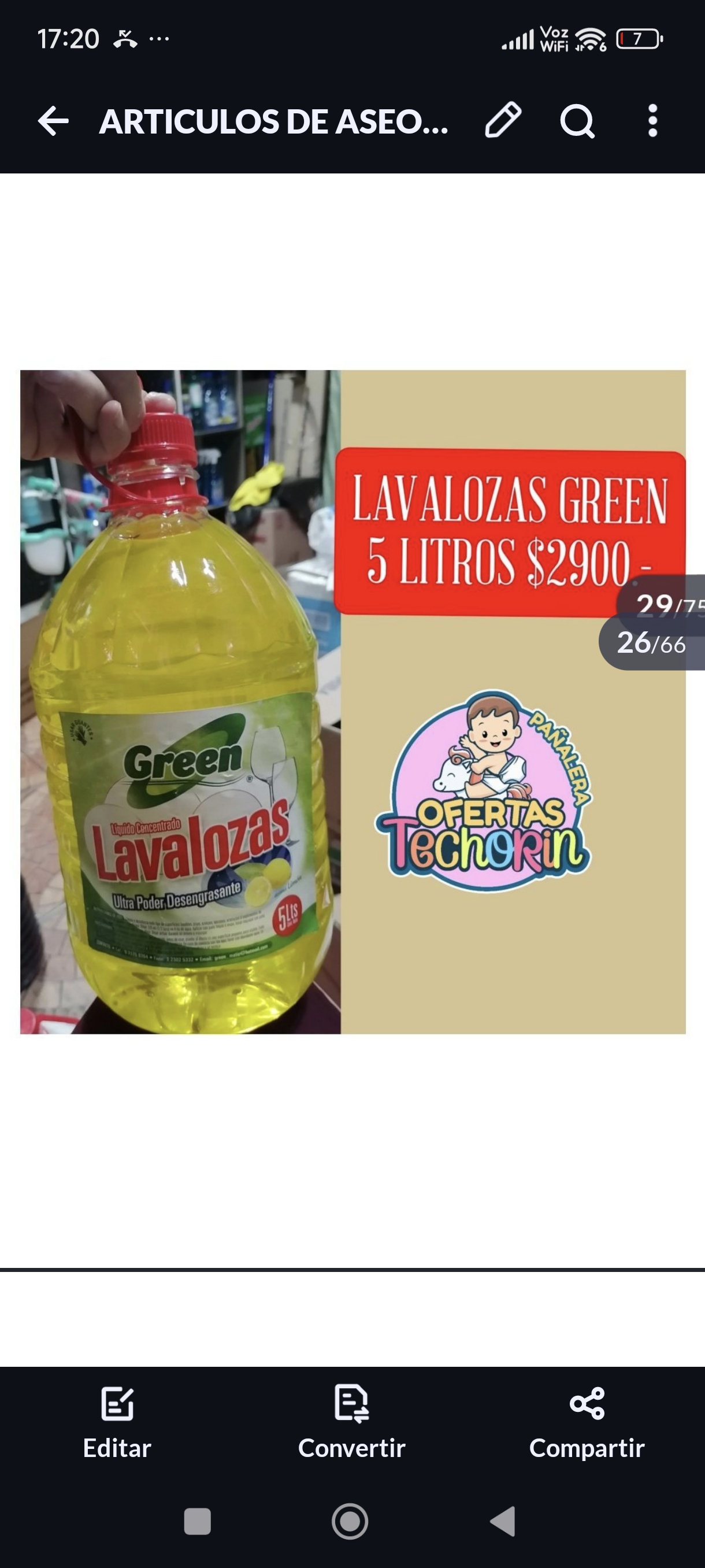 GREEN LAVALOZAS 5 LITROS