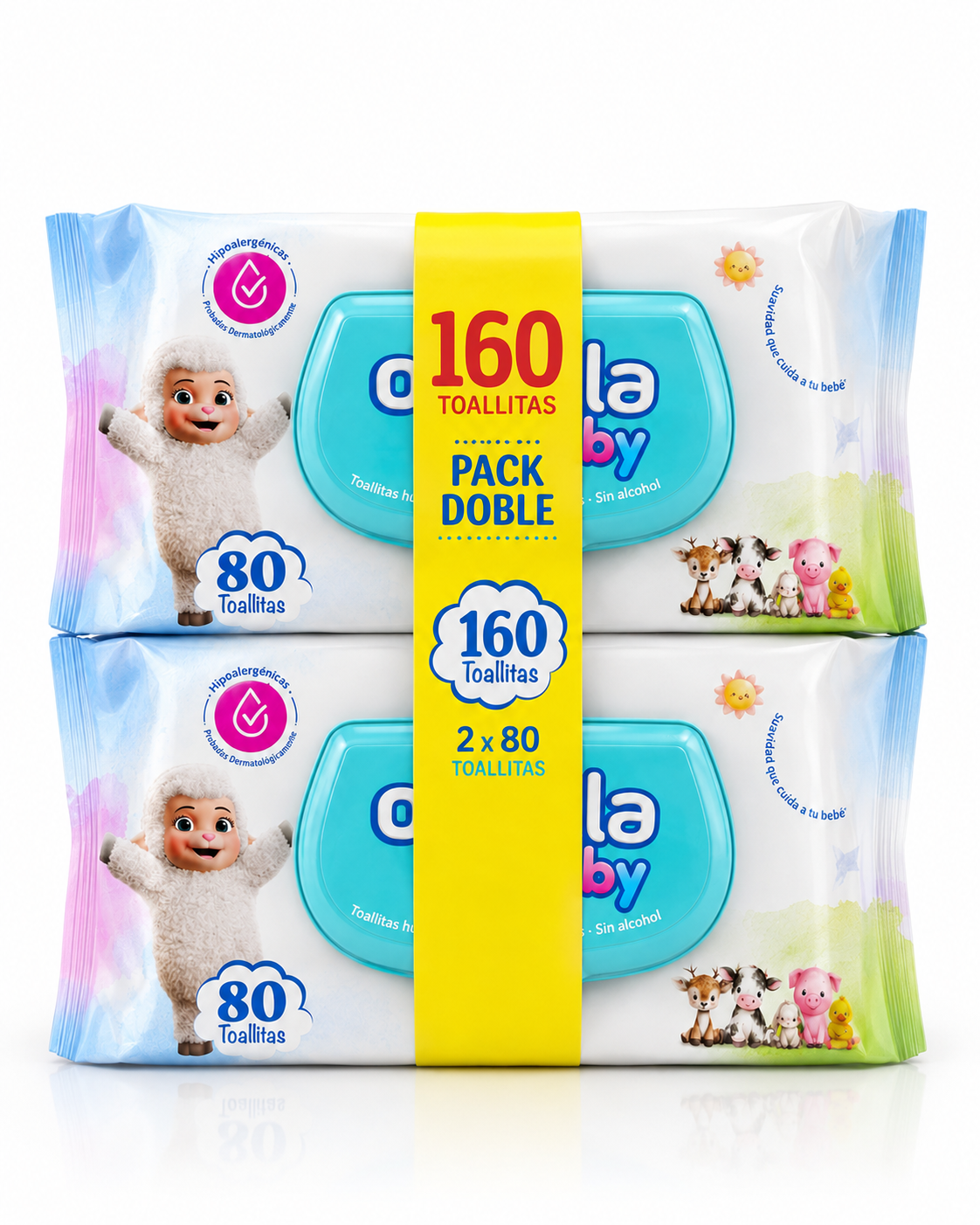 OVELLA  PACKS TOALLAS HUMEDAS 160